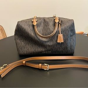 Women’s MICHAEL KORS Large Grayson Satchel Bag with Removable Strap